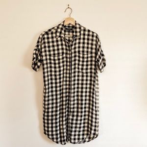 Madewell XXS Buffalo Check Courier Dress